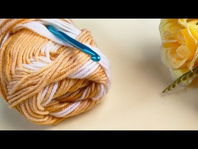 Great idea! Crochet Rose Flower Motif Making For Beginners. It's very pretty and easy! Crochet.