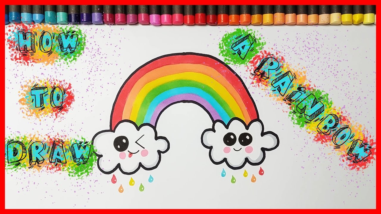 HOW TO DRAW A RAINBOW | DRAWING FOR KIDS | INSPIRATIONAL
