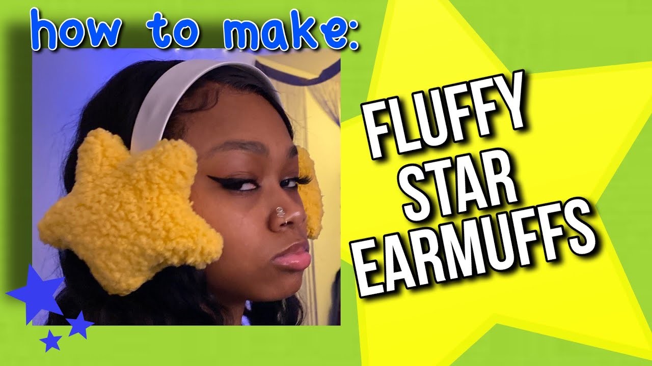 How to make fluffy star earmuffs
