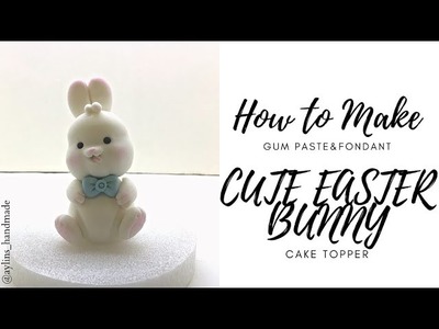 How To Make Fondant.Clay Easter Bunny Cake Topper
