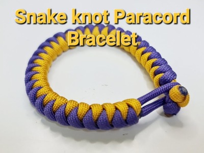 How To Tie Snake Knots Paracord Bracelets : The FASTEST and EASIEST Method!