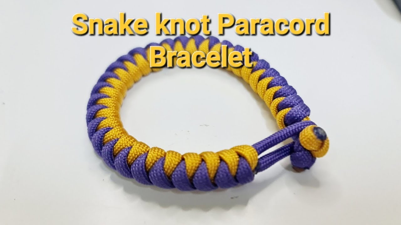 How To Tie Snake Knots Paracord Bracelets : The FASTEST and EASIEST Method!