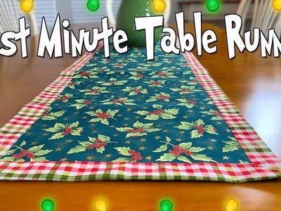 Last Minute Table Runner | The Sewing Room Channel