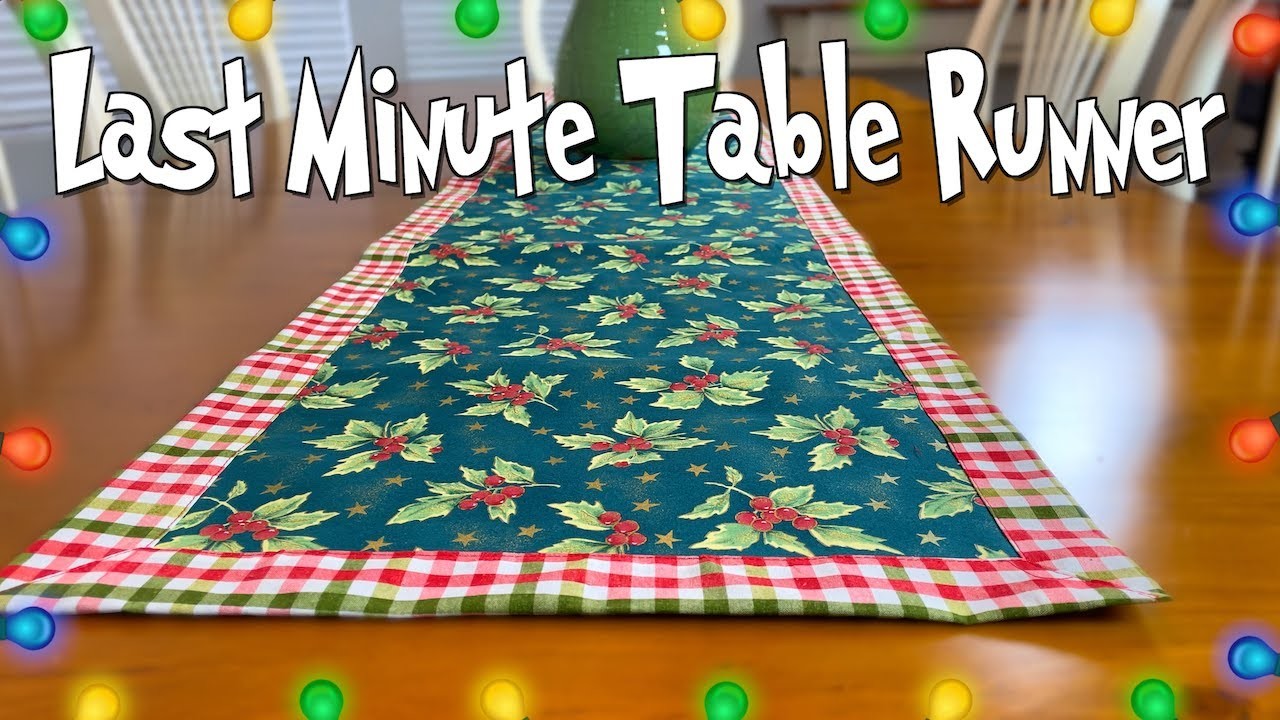 Last Minute Table Runner | The Sewing Room Channel