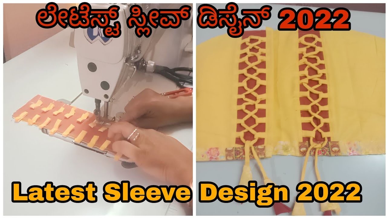 Latest sleeve design 2022 cutting and stiching