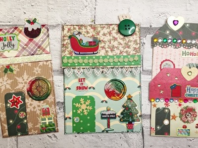 Little Christmas Houses Inspired by Lily@LilianGuerrero #ChristmasScrapmas