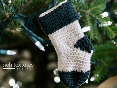 Mini Christmas Stocking Crochet Pattern