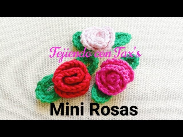 Mini Rosas A Crochet #shorts #crochet #rosas