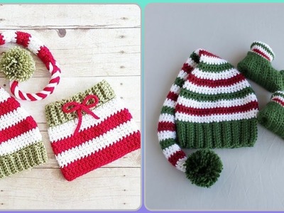 Most Brilliant Crochet Hand-knitted Christmas Santa Hats Patterns