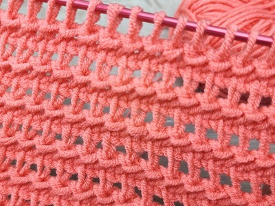 .Perfect????.for beginners very easy Tunisian crochet baby blanket knitting pattern explanation????