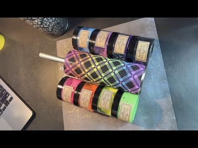 Plaid Rainbow Template Tumbler Tiktok Live - 11.11.22