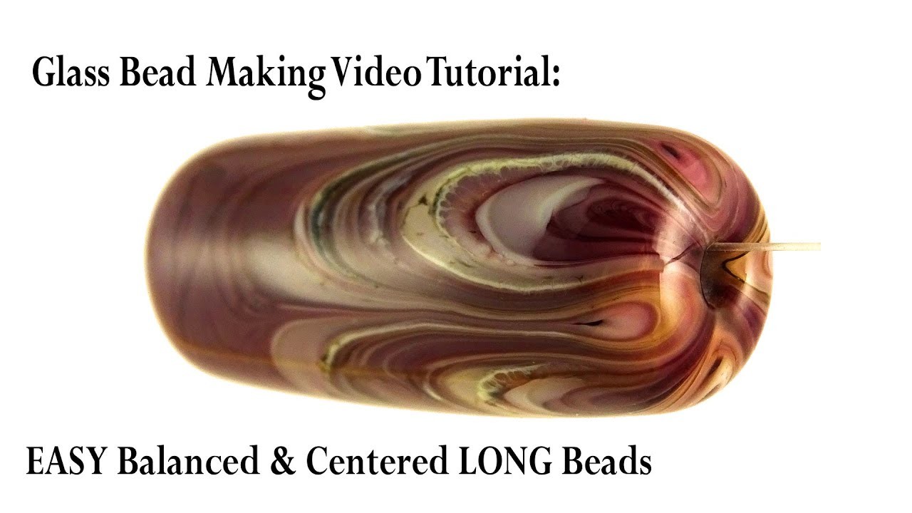 QUICK Glass Bead Making Video Tutorial: EASY Balanced & Centered LONG Beads