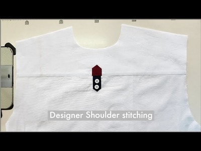 Sew a latest designer Shoulder || designer shirt Shoulder stitching simple method ||