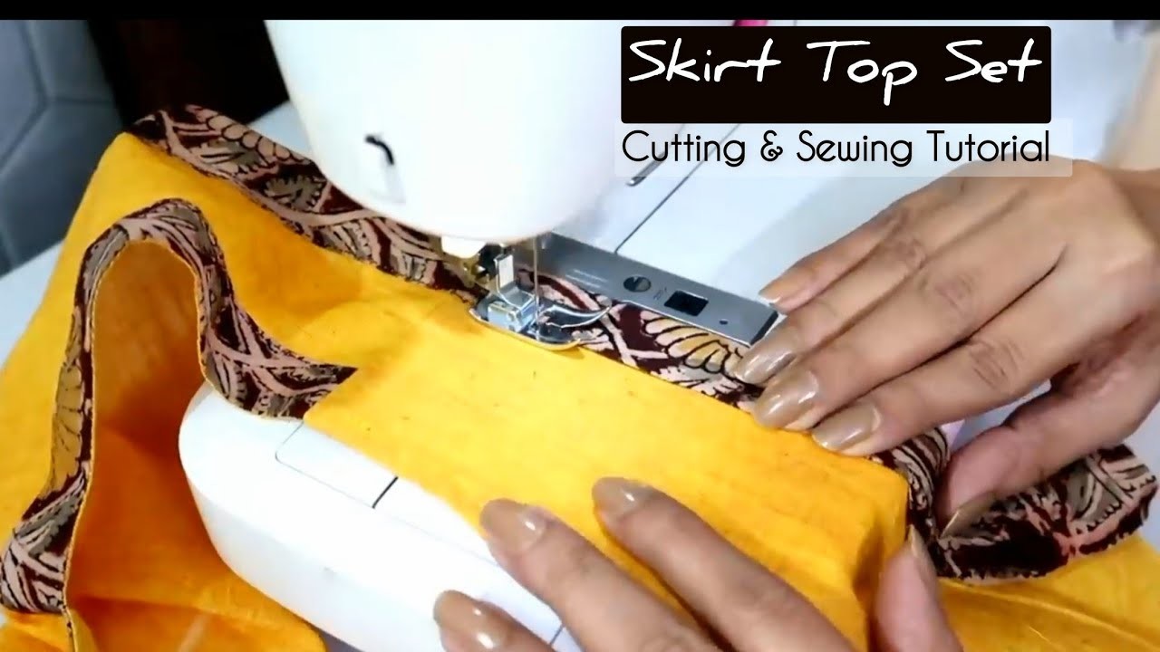 Skirt Top Set || Stylish Skirt Top Cutting & Sewing Tutorial || #stalkmycloset #skirt #top #sewing