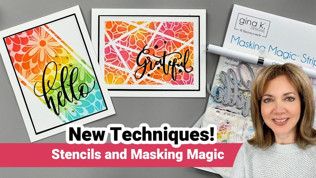 Stencils and Masking Magic New Techniques!