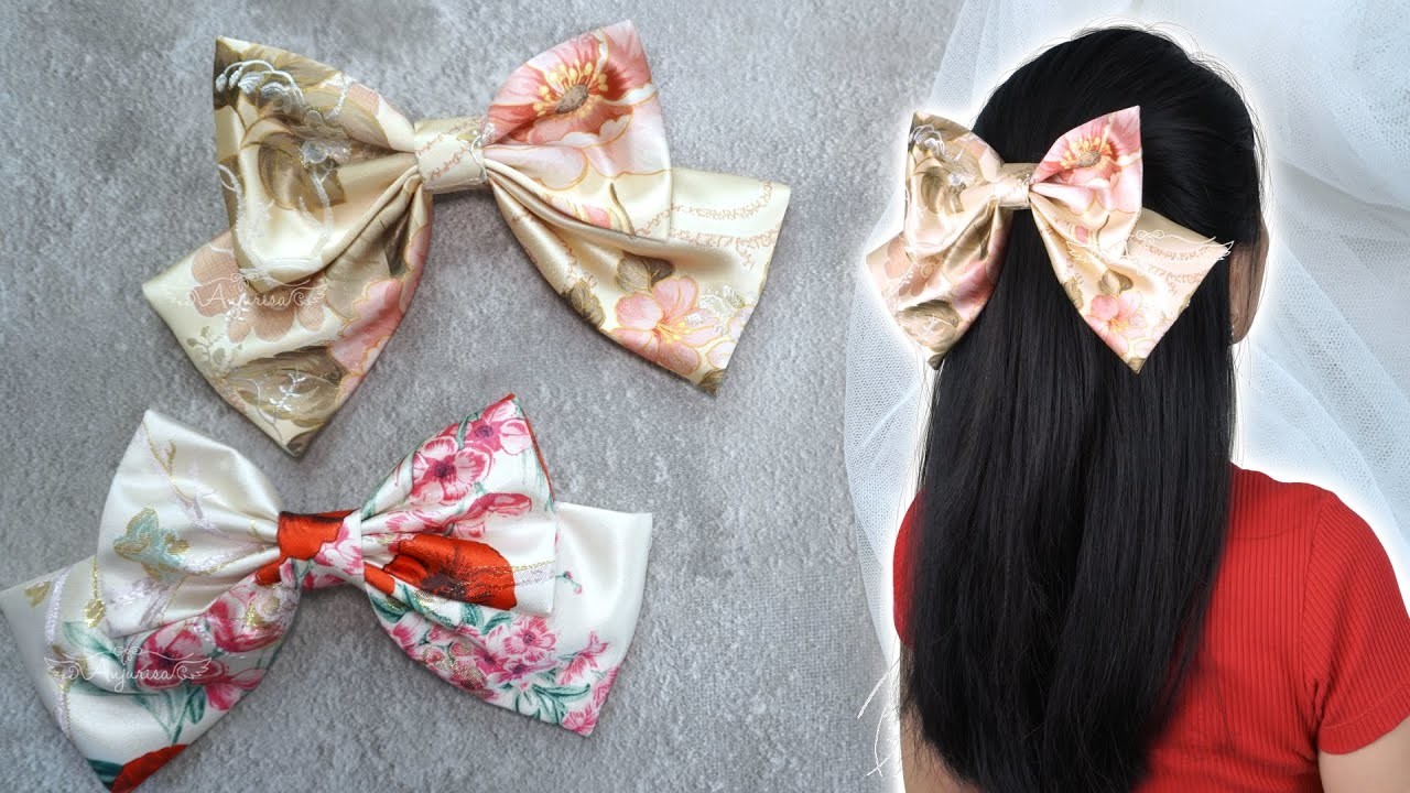 The Luxurious JACQUARD ???? PERFECT Big Hair Bow Making for Beginners with Explanation