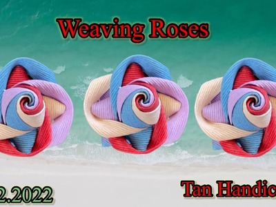 Tutorial ke 1128 - Weaving Roses Flower ( Japanese Ecocraft Band )