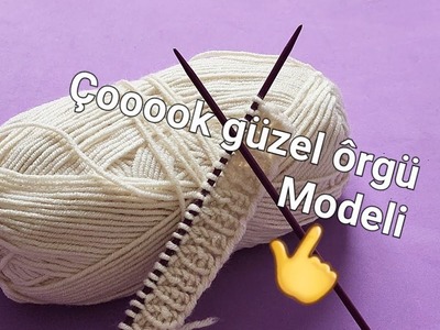 Very Beautiful Knitting Pattern ✔️ Crochet Vest Shawl Cardigan Beanie Blanket Knitting ✔️İki Şiş