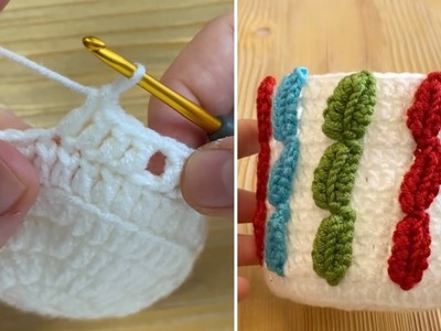 Wow! Super idea ???? How to make a easy crochet pencil jewelry money box