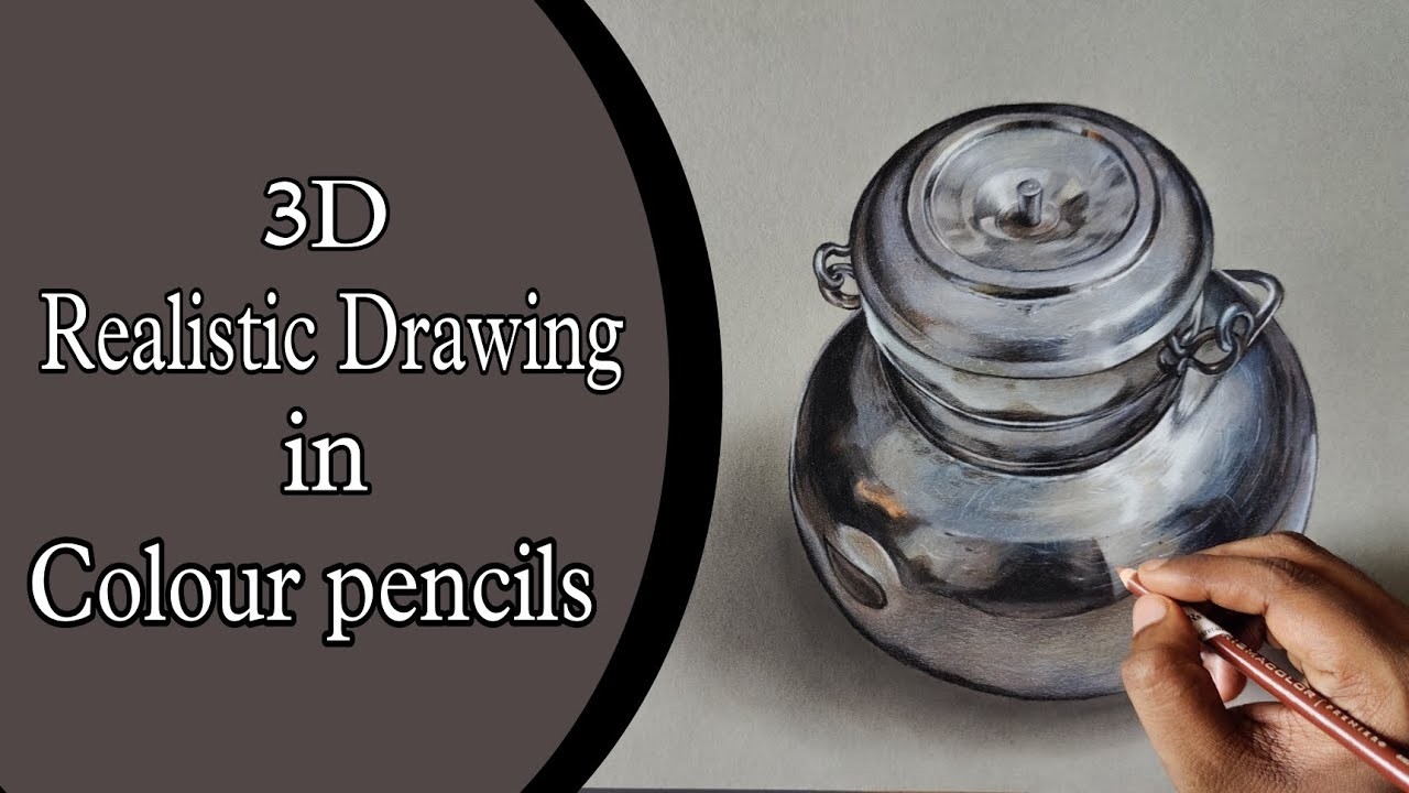 #3d #realistic #art in #colourpencils #color #pencil #drawing #howto #draw #3dart #artwork #painting