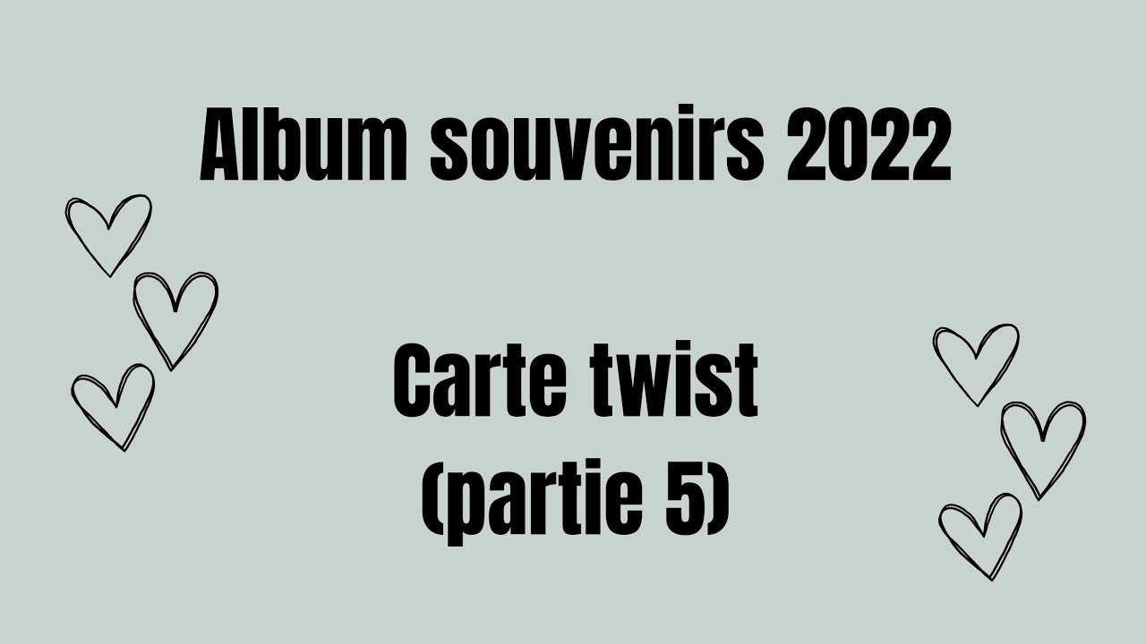 Carte twist (partie 5) album souvenirs 2022,100% action #scrapbooking #action #tuto