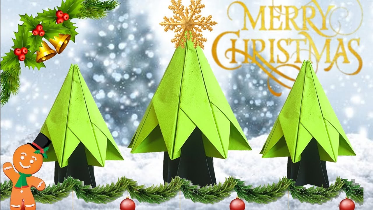 Christmas Tree Paper Ideas | Xmas Decoration Ideas | 3D Christmas.Xmas Tree | Merry Christmas