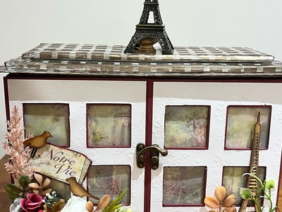Day 9 #100dayproject  Walkthrough of Notre Vie in Paris Scrapbook Mini Album #papercraft #minialbum
