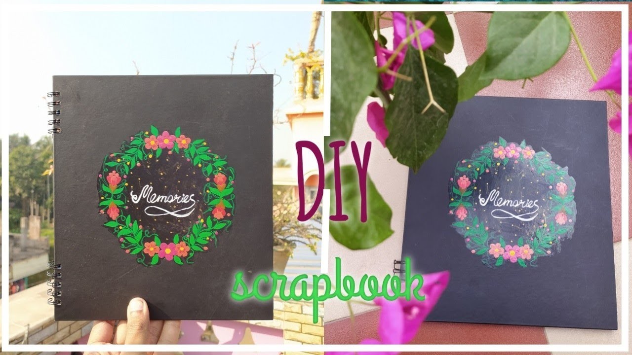 DIY | How to make a scrapbook.Dairy | Notebook making |