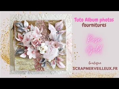 Fournitures pour tuto album rose gold          #scrapbooking #tuto #carterie #boutiqueenlignefrance