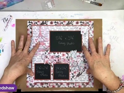 Friday Night Scrap-Along - Tranquility Cherry Blossom Scrapbooking Layout Class with Alicia Redshaw