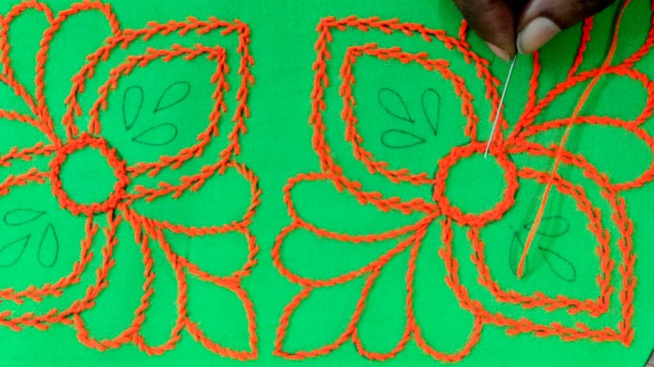 Hand embroidery new design nakshi kantha stitch,Amazing hand embroidery nakshi kantha part 2