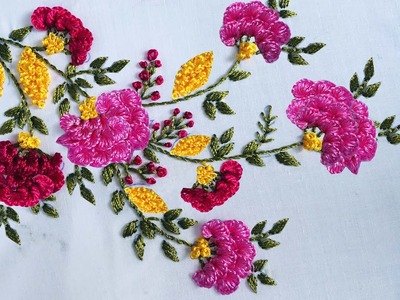 Hand Embroidery: Popular Neckline Embroidery - Embroidery For Beginners - Embroidery For All Over