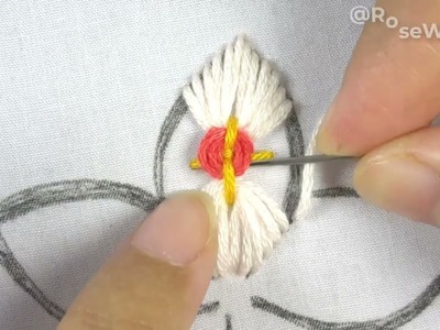 Hand Embroidery Spider Wheel based 4 layer colourful design with easy following tutorial