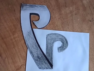 How to draw art on paper Q letter !! 3d drawing. drawing with Pencil. 3d Q