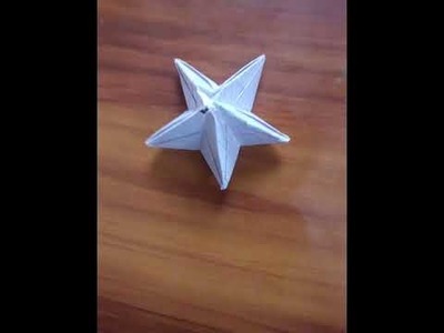 How to make a 3d Star on paper || Without Gum