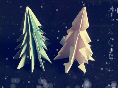 How to make a paper cutting Christmas tree.3D paper Christmas tree ????