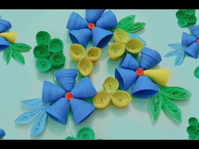 How to make Paper Quilling Handmade Flowers |  3D quilling Flowers |#quilling #quillingart