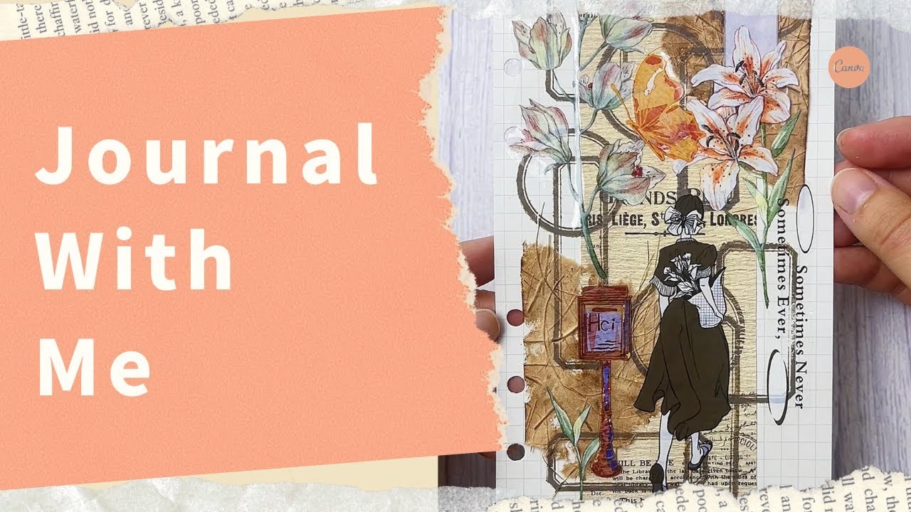 Journal with me | Scrapbook Supplies| How to Start Journaling | Scrapbooking Idea | ASMR