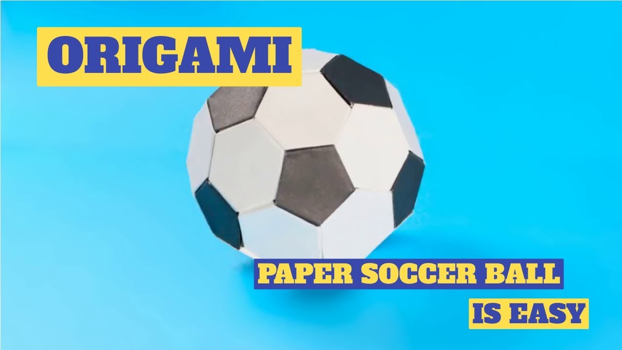 Paper soccer ball with your own hands is easy