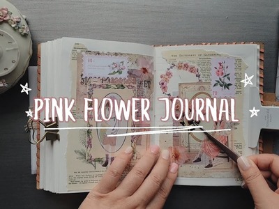 Pink Flower ???? Journal #asmr #satisfying #aesthetic #journal #pink #flowers #vintage #rain #sound