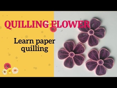 Quilling flower | paper quilling flower design | shani craft