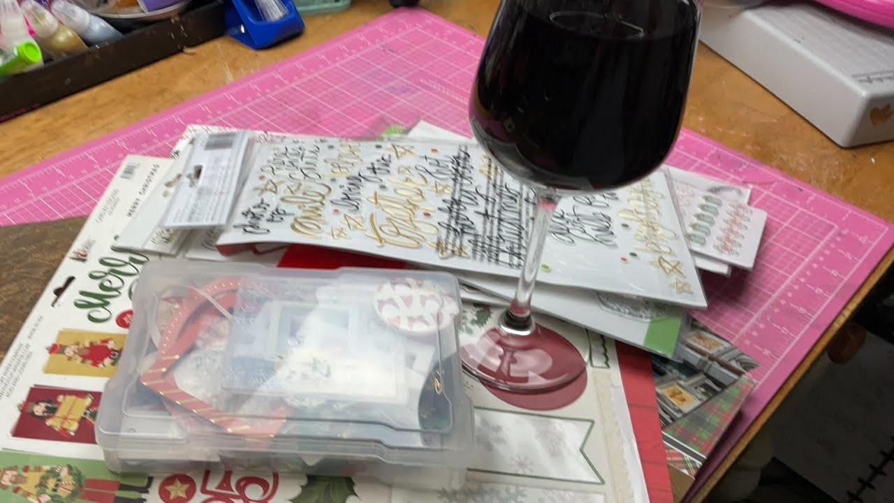 Scrapbook Process: Christmas in Vegas. Winey Wednesday Live