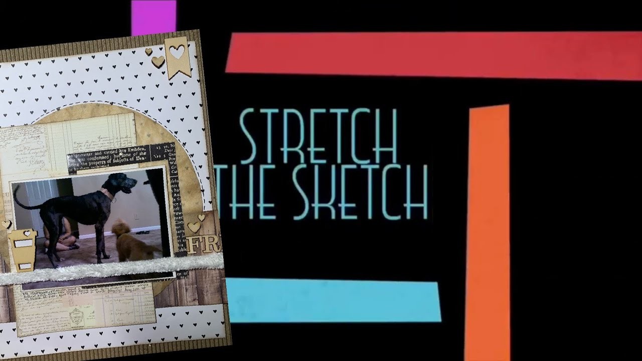 Stretch The Sketch 8.5x11 Scrapbook Process #616 “Friend”