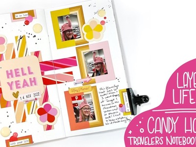 Travelers Notebook Spread | Layered Life Kits - Candy House