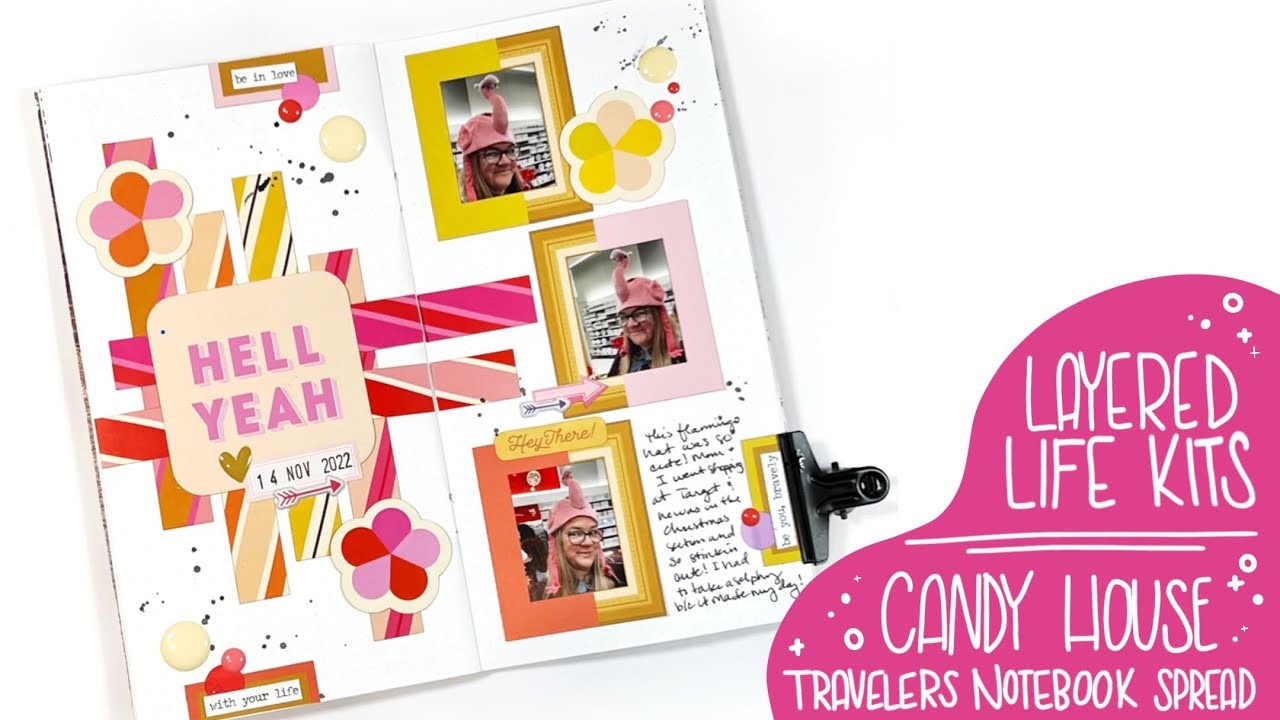 Travelers Notebook Spread | Layered Life Kits - Candy House