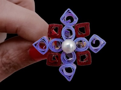 Trendy Quilling Ring. how to make quilling ring for beginners