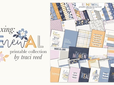 Unboxing My New "Renewal" Digital:Printable Scrapbooking Collection!