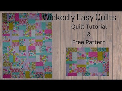 Wickedly Easy Free Quilt Pattern | Fat Quarter Quilt