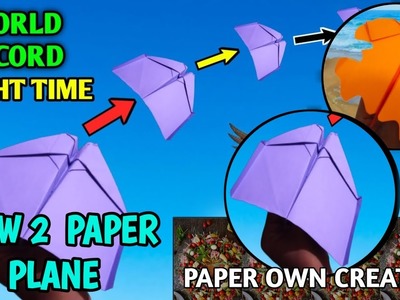 2 New Model paper plane | How to make paper plane