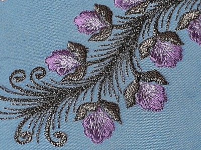 5 styles of tassel flower embroidery